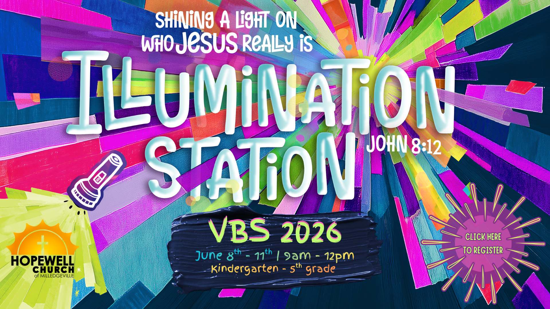 VBS 2026 Hopewell Church of Milledgeville Registration